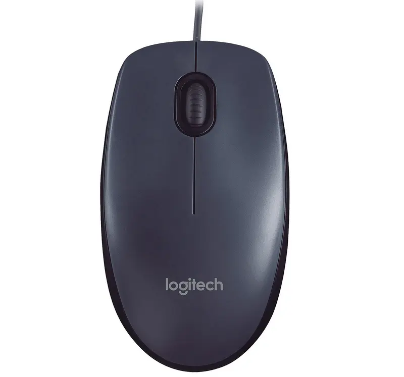 Souris filaire noire - Logitech M90 ambidextre - 2.webp
