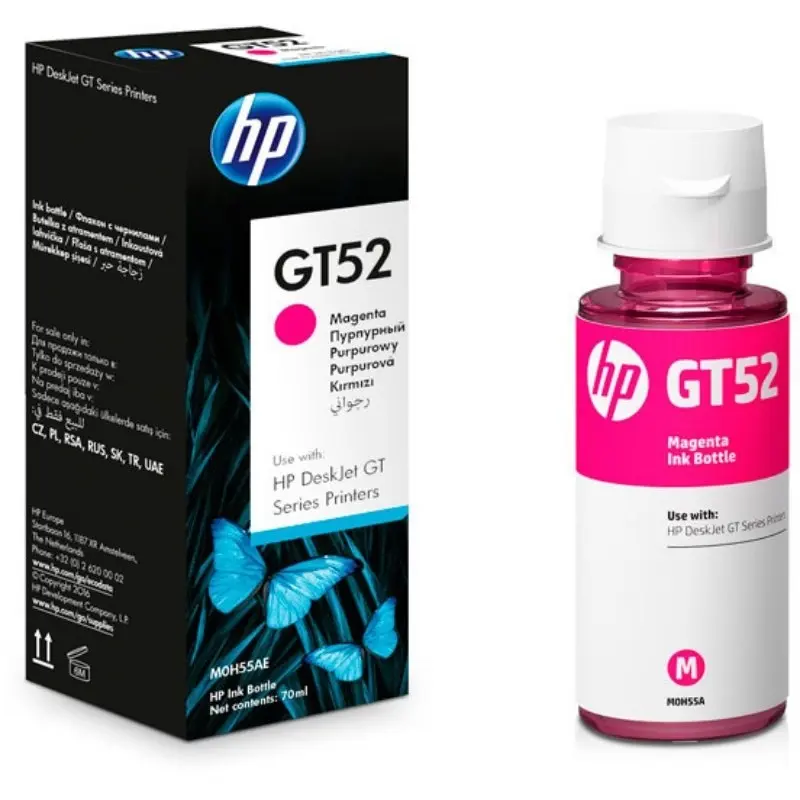 Bouteille d’Encre HP GT52 – Maganta